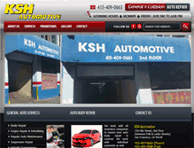 Tablet Screenshot of kshautomotive.com